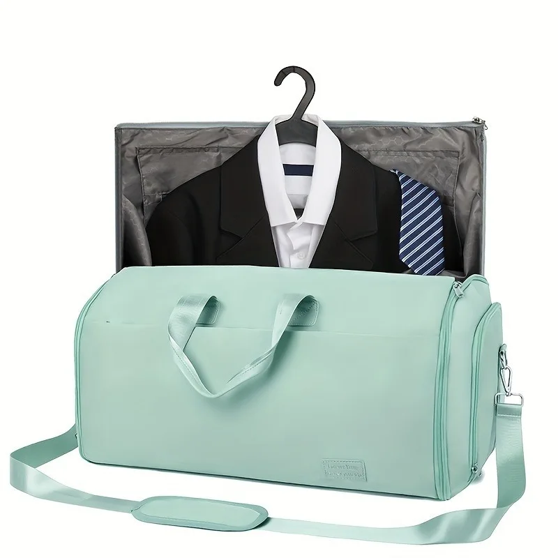 1pcs Foldable Garment Bag with Handheld Design Large Capacity Travel Storage Organizer for Suits & Clothes Duffel Bag 2