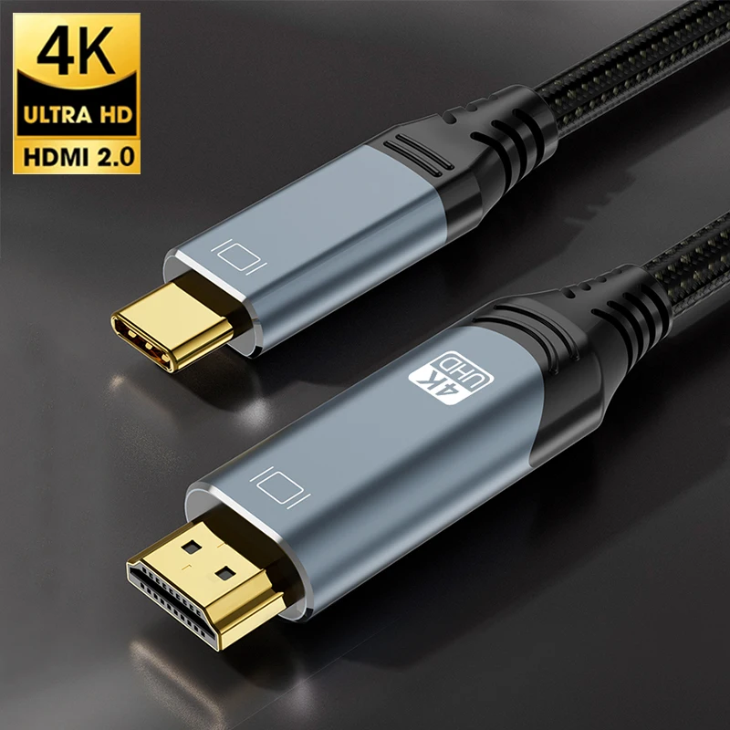 

8K 60Hz USB C To HDMI Cable 4K 120Hz HDMI-Compatible Thunderbolt 3 4 Converter Type C To HDMI Cables Adapter For Laptop Macbook