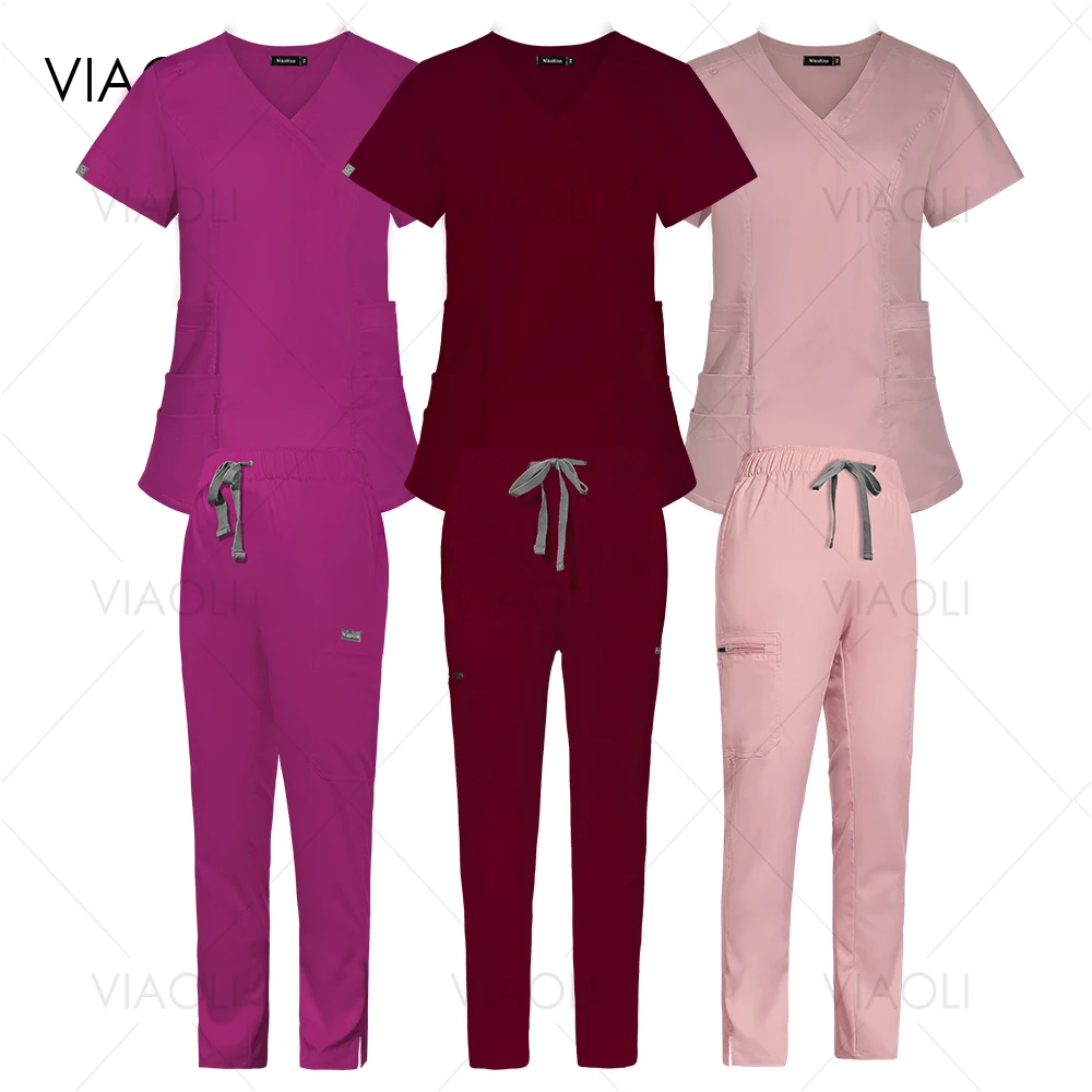 

Hospital Surgical Gowns Pediatric Healthcare Medical Uniforms Women Doctor Nurse Workwear Nursing Accessories Beauty SPA Uniform