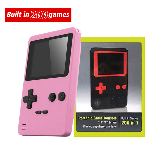 FROG 8 Bit Mini Retro Video Games Console 3 Inch TFT Color  Screen Handheld Game Controller Built In 181 Classic Games