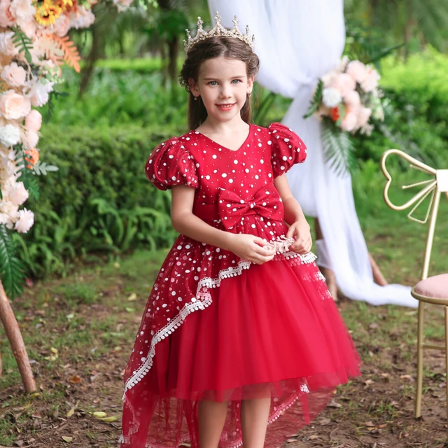 Princess Dress for Girls Wedding and Party Wear Flower Girl