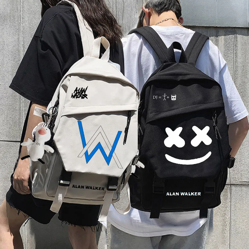 

Avicii Alan Electric Music Marshmallow Unisex Students School Bag Cartoon Backpack Laptop Travel Rucksack Outdoor Fashion