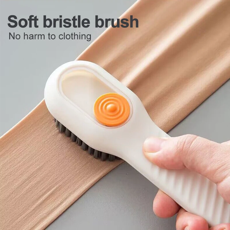 2PCS Cleaning Brushes Bendable Kitchen Brush for Edge Corner Grout Dish  Scrubbing Brushes,Well Handle Bathroom Brush for Washing Clothes Shoes  Brush