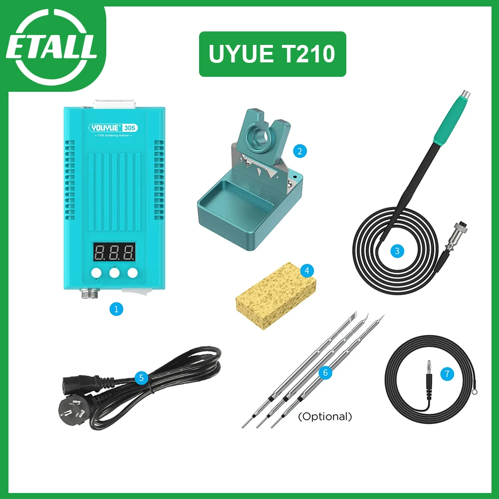 

Стационарная паяльная станция UYUE T210 для печатных плат, 70 Вт