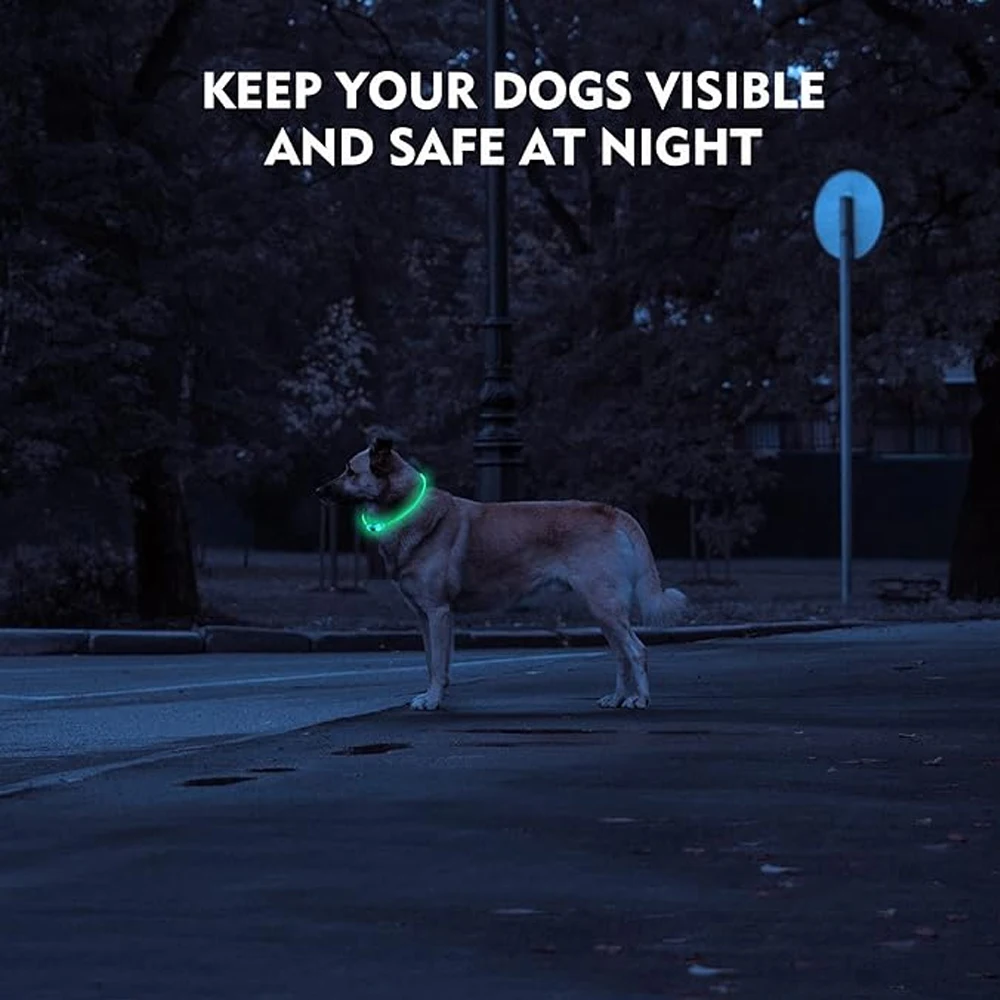 Led Dog Collar Luminous Usb Cat Dog Collar 3 Modes Led Light Glowing Loss Prevention LED For Dogs Pet Accessories