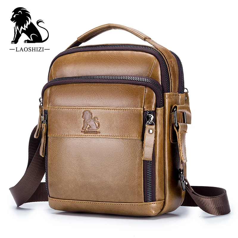 

Brand 100% Genuine Leather Men's Shoulder Bags Messenger Bag for Men Crossbody Bags New Small Man Designer Handbag For Male