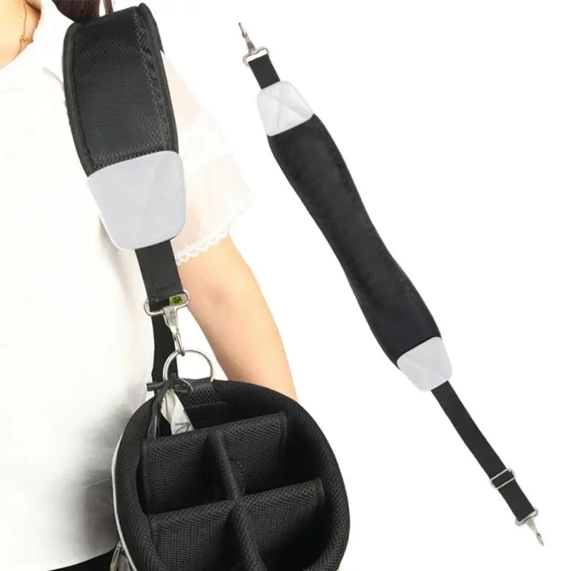 Golf Bag Single Shoulder Strap Adjustable Golf Bag Straps Sturdy Thick Pad Straps Single Padded Adjustable Non-slip