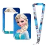 Hot-Selling Frozen 2 Elsa Anna Princess Olaf Cute Design Badge Holder ID Credit Card Pass Hang Rope Lanyard Accessories Gifts 5
