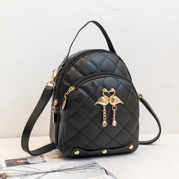 Mini zaino moda donna Nuovo zainetto carino in pelle PU Borsa a tracolla versatile e multifunzionale per donna