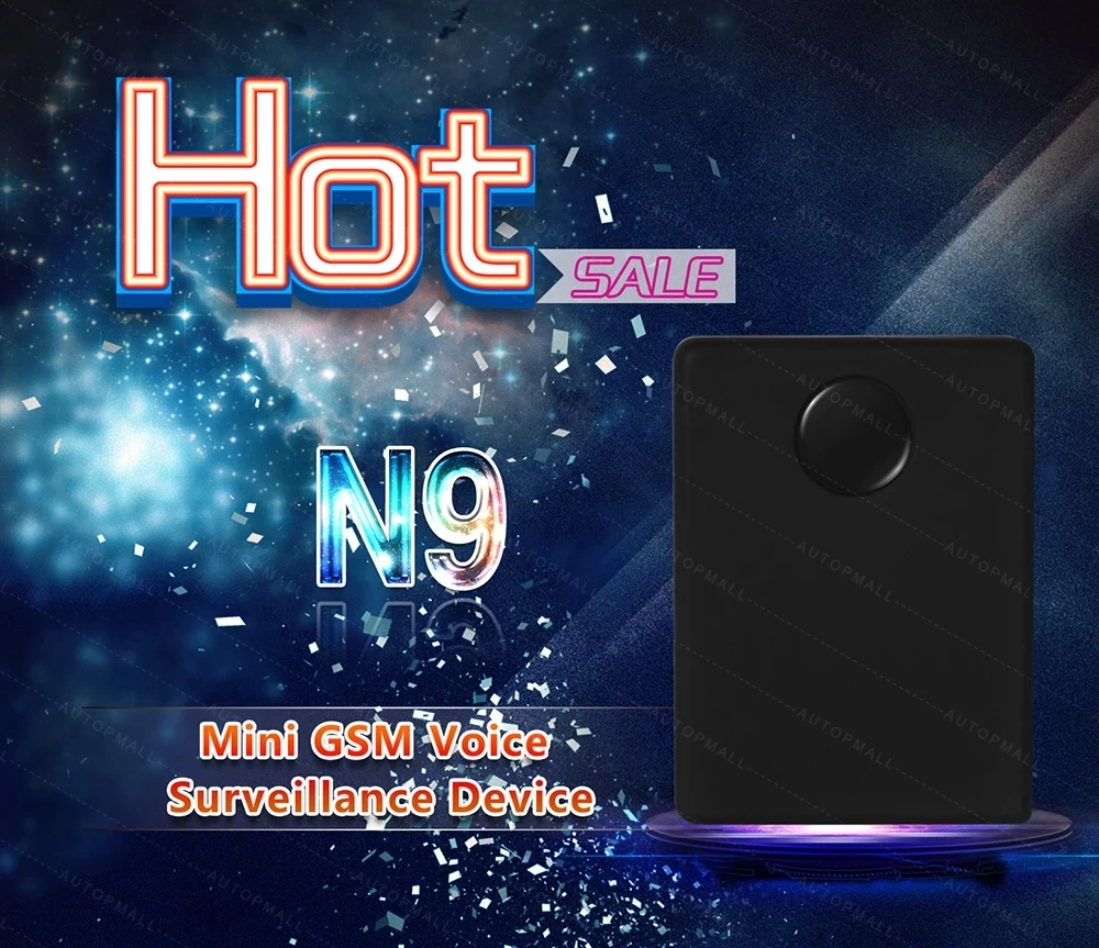 N9 GPS Tracker Wireless GSM Listen Audio-Bugging Voice Real-Time Listen Device Car Tracker Audio Wiretapping Loss Prevent