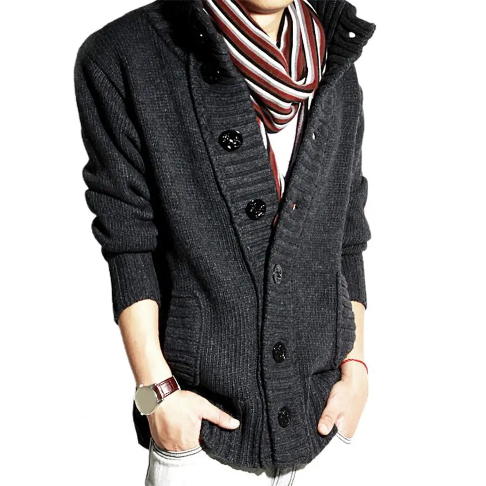 Simple Sweater Jacket in Denim Blue