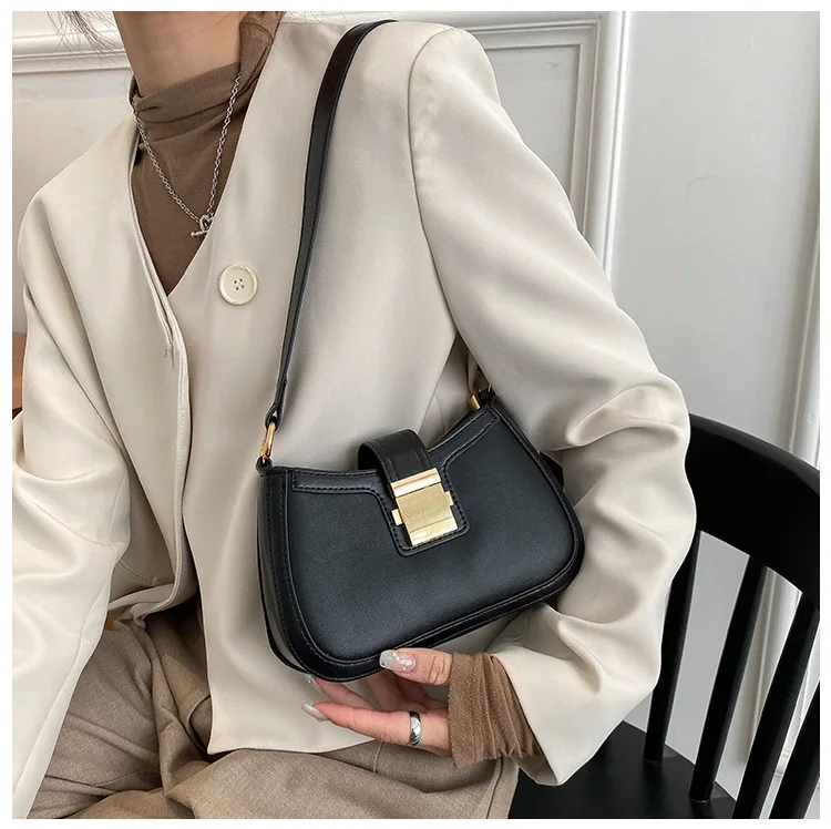 Vintage Style Ladies Shoulder Bag Lacquer Leather Handbag_voghion.com