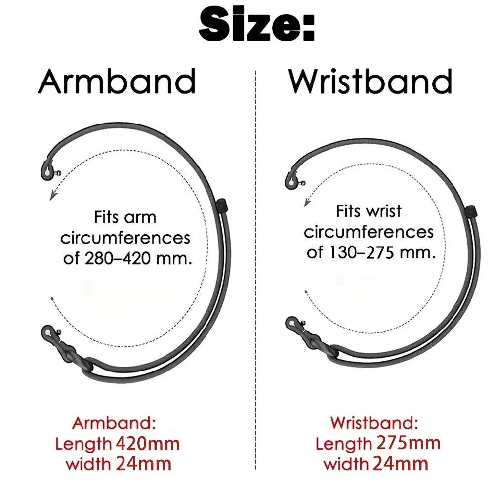 Enhanced Sports Nylon Loop Strap for Fitness Tracker Bracelet - Unisex