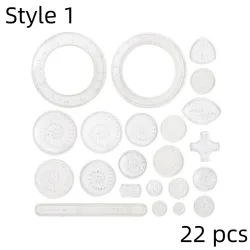 Creative Spirograph Drawing Toy Set - Interlocking Geometric Ruler & Gears (Style1 22PCS)