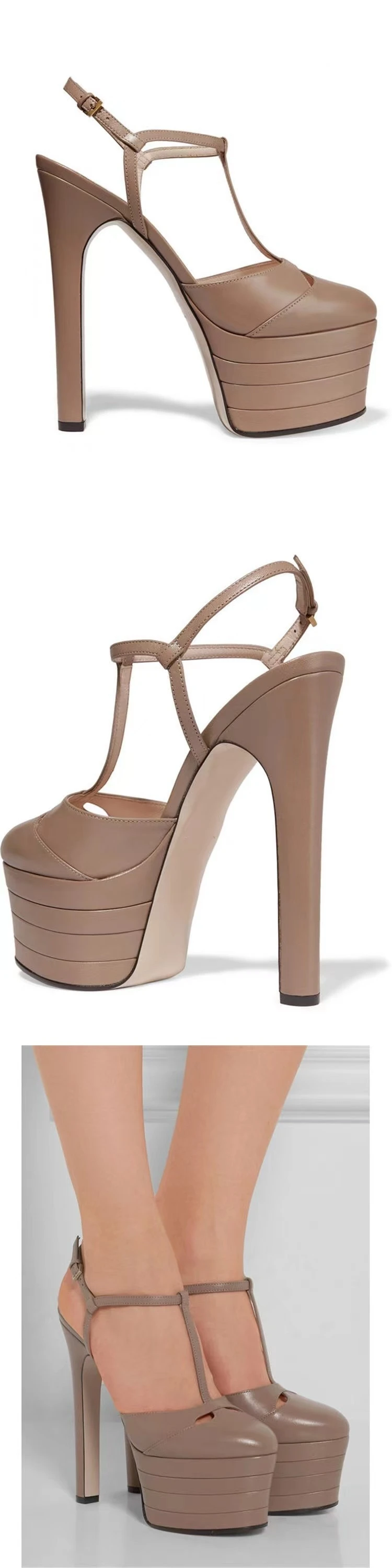 16cm High Heel Sandals | Sexy Nightclub Runway Party Shoes