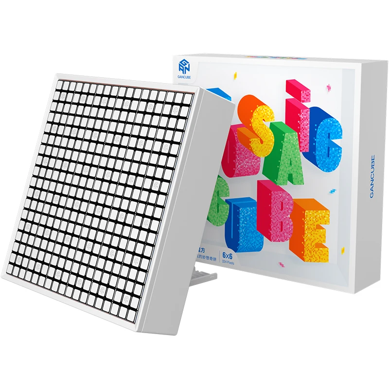 [Picube] Gan Mosaic Cubes 6x6 DIY Puzzle Magic Cube Magnetic 10x10 Creative Cube Mosaic Decorative Paintings Toys For Children 4