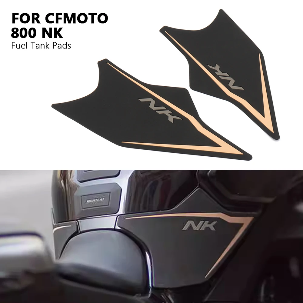 New Motorcycle Gas Fuel Tank Sticker Protector Sheath Knee Tank Pad Grip Decal With Logo For CFMOTO 800NK 800nk 800 NK левая рукоятка smallrig wooden grip with nato mount 2118 2118c