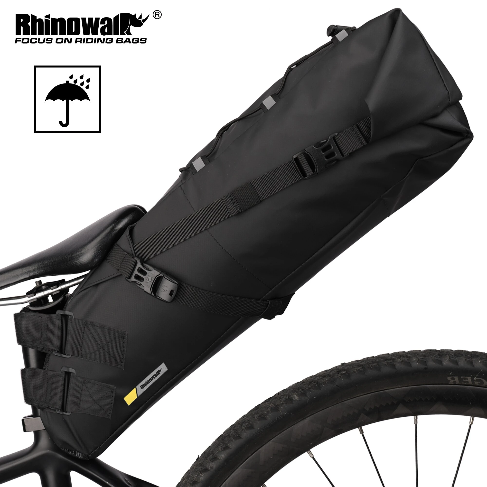 Rhinowalk Bike Saddle Bag Waterproof MTB Road Bicycle 13L Large