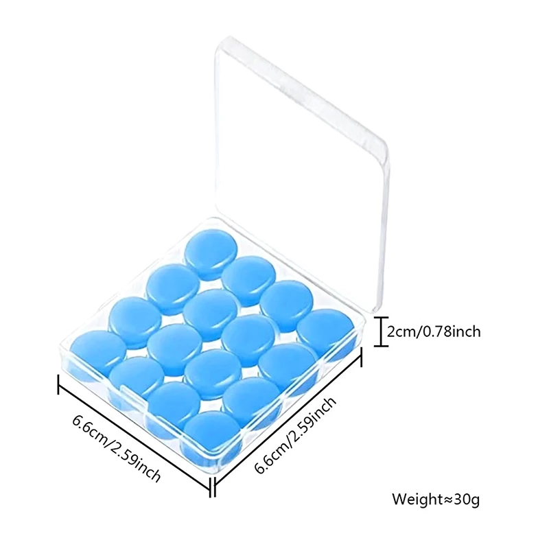 16PCS Silicone Ear Plug Reusable Silicone Wax Earplugs Swimming Moldable Earplugs Noise Reduction Cancelling Sleeping Protection 6