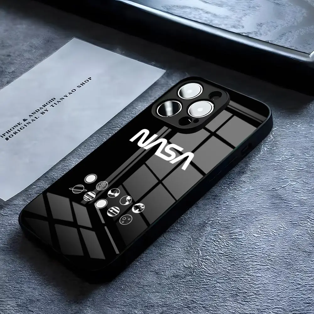 Luxury NASA-Themed Phone Case with Air Glass Design