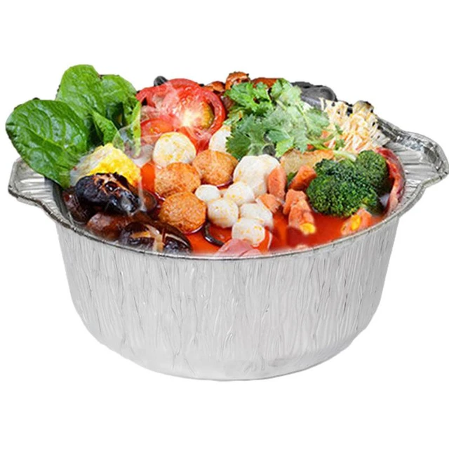 Round Aluminum Pans Disposable Liner Non-Stick Steaming Basket BBQ Drip  Cake Pan Air Fryer Foil Baking Tray Kitchen Baking Tool - AliExpress