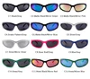 STORY Fashion Y2K Silver Frame Sport Sunglasses Women Men 90s Trendy Mirrored Hot Pink Cycling Mercury Lens Sun Glasses S20891G 5