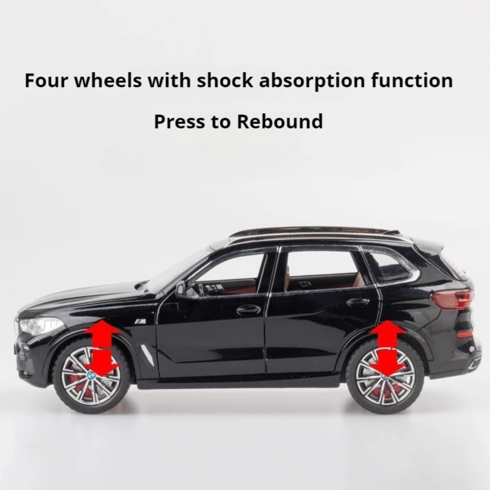 Deluxe 1:24 BMW X5 Miniature Toy SUV with Sound and Light