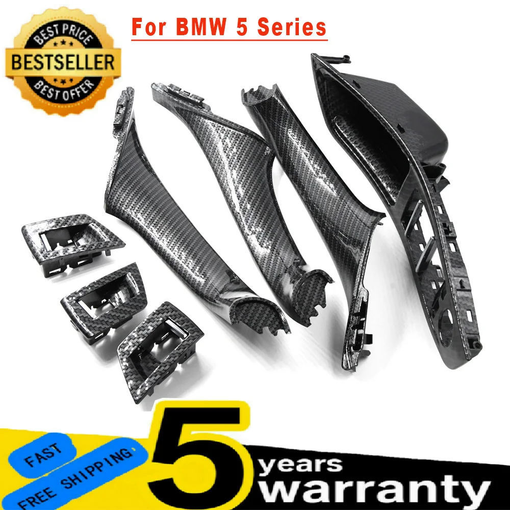 

Черный, бежевый, углеродное волокно, красный, коричневый, LHD, автомобильная внутренняя дверная ручка, декоративный чехол для BMW F10 F18 5 серии 2010-2016