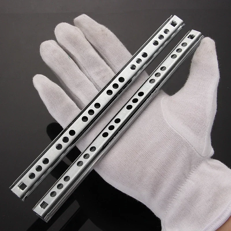 2Pcs 8"-20"inch Drawer Slides Ball Bearing Furniture Keyboard Cabinet Cupboard Drawer Runners