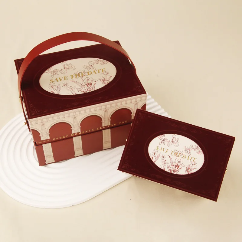 

1pc Wedding Gift Box Candy Box Bridesmaid Gift Box Birthday Gift Box Hand Gift Box Empty Box Baby Shower Party Grand Event