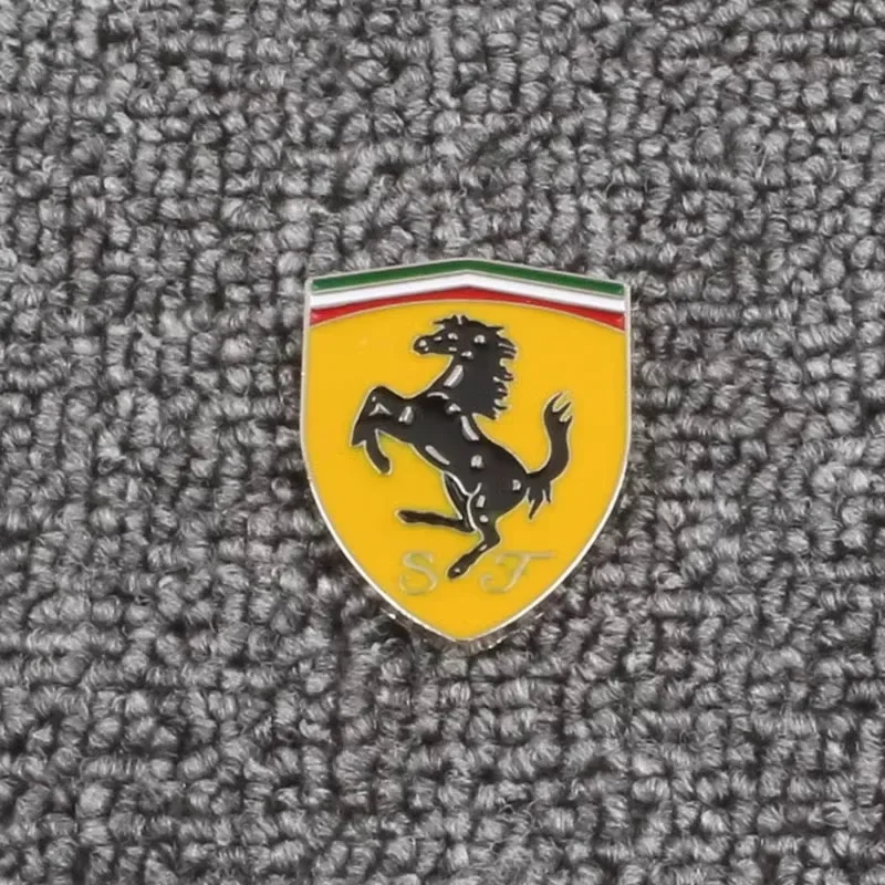 Premium 3D auto sticker rood metaal relief