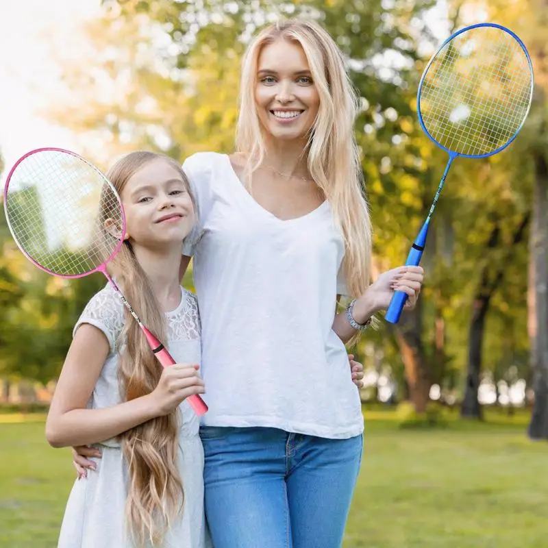 

Badminton Racquet 1 Pair Lightweight Backyard Games Badminton Outdoor Recreation Accessories With Carrying Bag And 3 Badminton