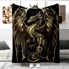 Animal Dragon Blanket Ultra Lightweight Soft Plush Flannel Throws Blanket for Sofa Bed Couch best Office Gifts  demogorgon 6