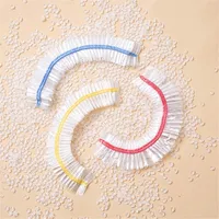 100pcs/200pcs Disposable Shower Cap Waterproof Bath Cap Essential Travel Accessory Supplies Bathroom Accessory 2