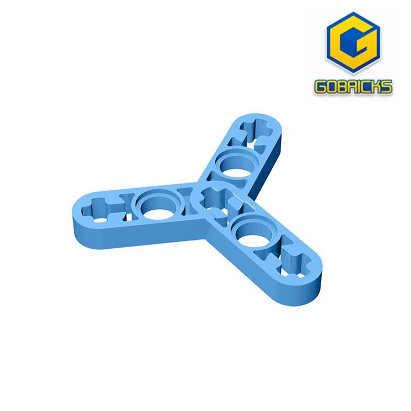 Gobricks GDS-1045 Technik, Liftarm, modifizierter Rotor, dünne 3-Blatt, kompatibel mit Lego 44374, DIY-Lernbausteinen