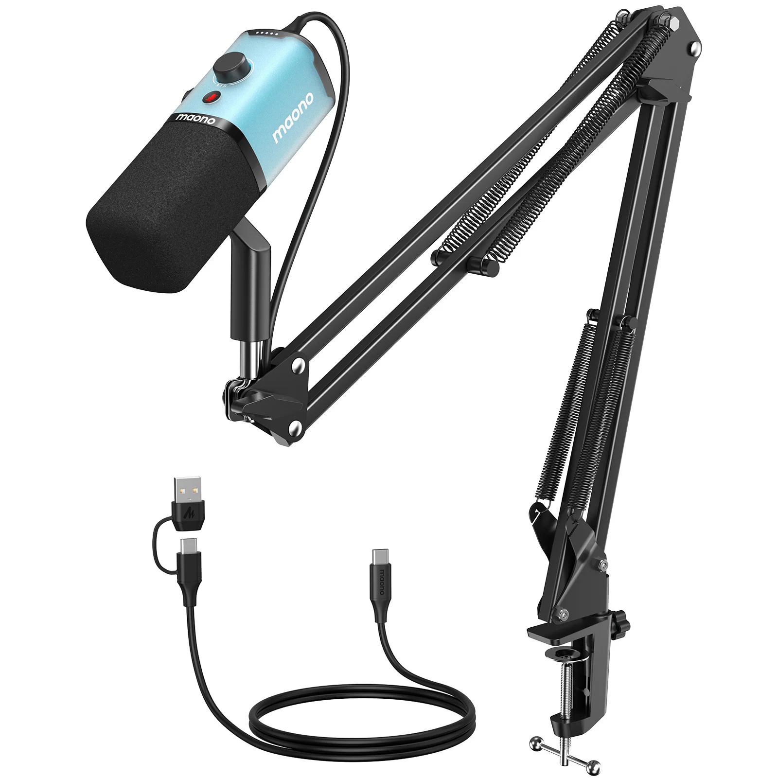 MAONO PD100X ダイナミックマイク。ソフトウェアノイズリダクション