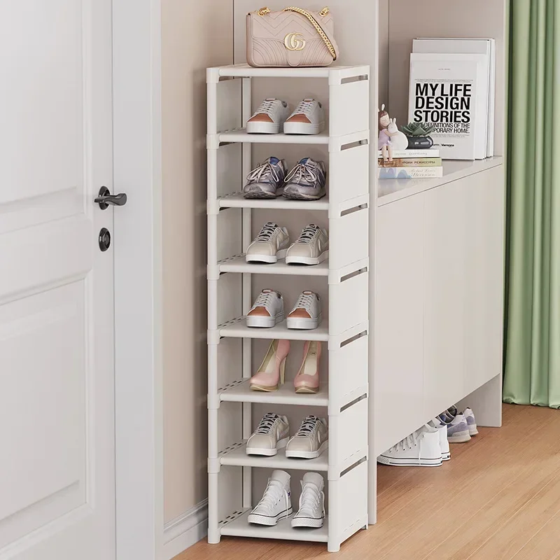 Shoe Organizer Cabinet Adjustable Shelf Stackable for Wall Corner 1PC