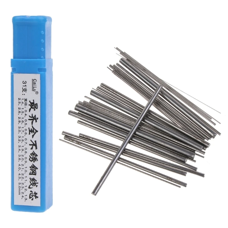 

30pcs Stainless Steel Mandrel Wire Quick Coil Jig Winding Rod Wrapping Wire Tool