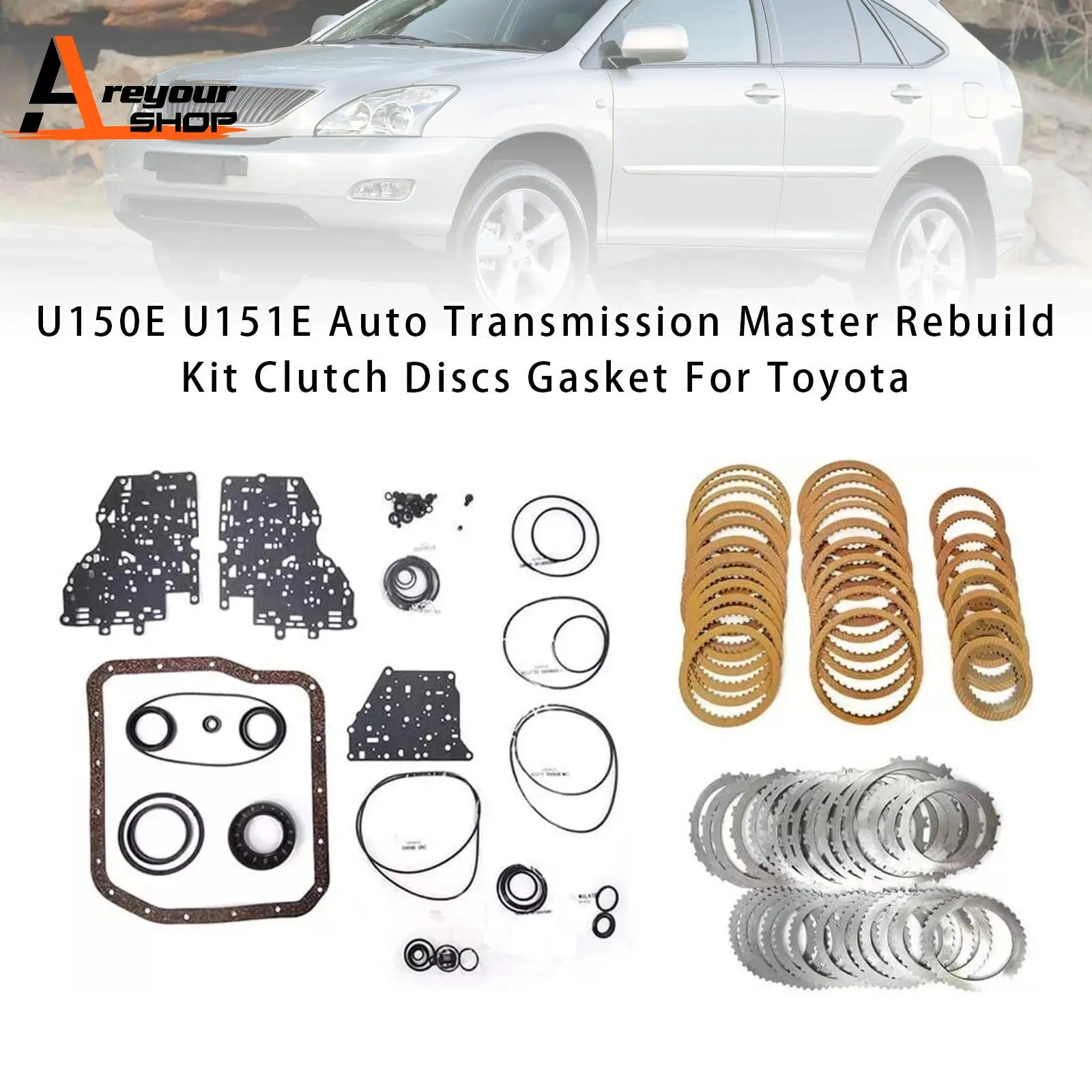 U150E U151E Kit di ricostruzione master cambio automatico Guarnizione dischi frizione per Toyota