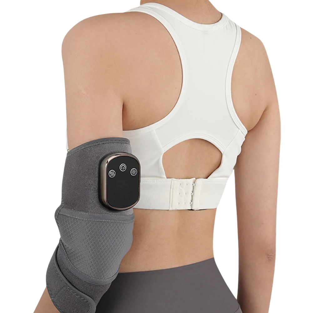 Cordless Heated Ankle Wrap Foot Revive Massager with 3 Vibration Mode 5 Heat Level