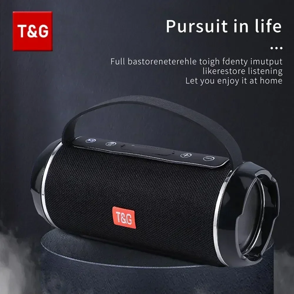 Portable Waterproof Bluetooth Speaker with Powerful 3D Stereo Sound and Hands-Free Capability