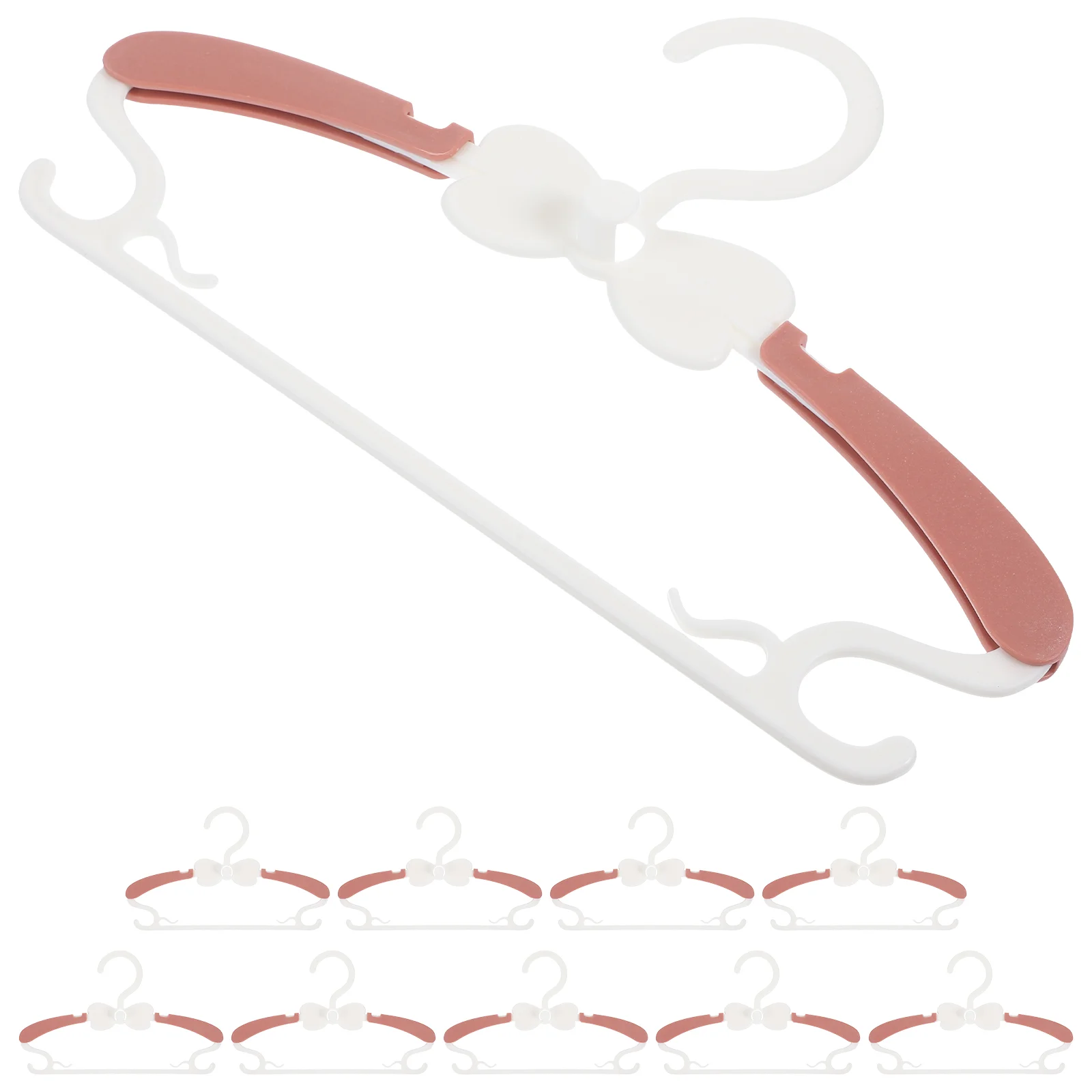 

10 Pcs Telescopic Children's Clothes Hanger Rack Hangers for Kids Baby Closet Multifunction
