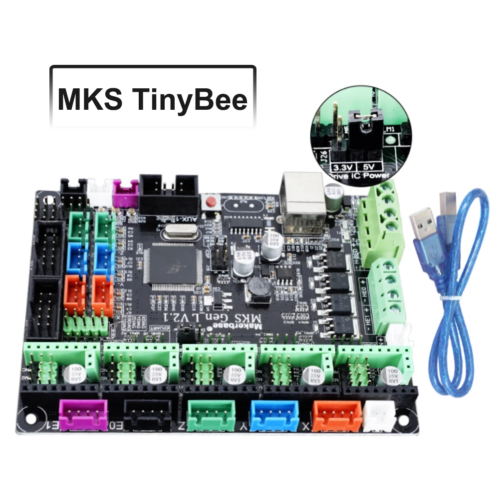 

MKS TinyBee Motherboard Makerbase Control Board ESP32 WIFI MINI12864 TFT Screen Wifi WEB Control 3D Printer Parts