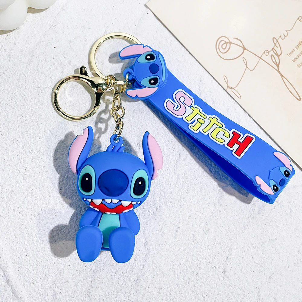 Funko Pocket Pop Keychain Lilo Stitch Disney Cartoon Keychain Holder Car  Key Chain Key Ring Mobile Phone Bag Hanging Jewelry