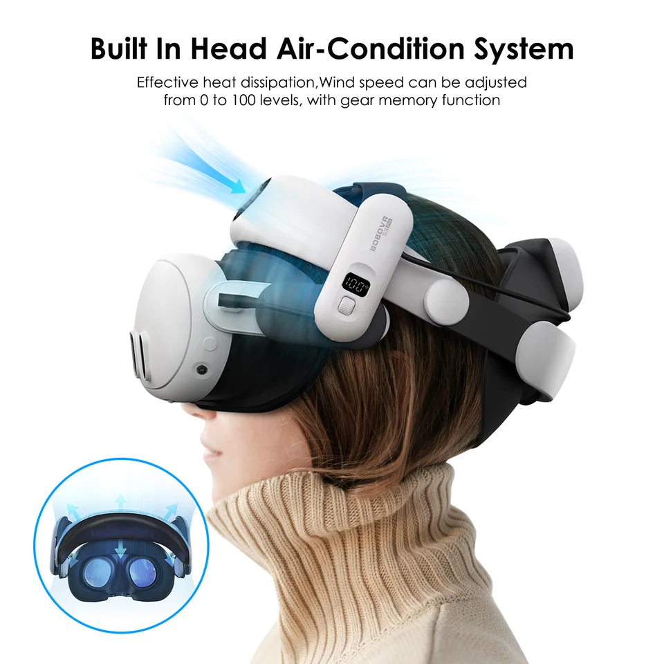 Bobovr-メタクエスト3svr s3 pro用ヘッドストラップ,スーパー