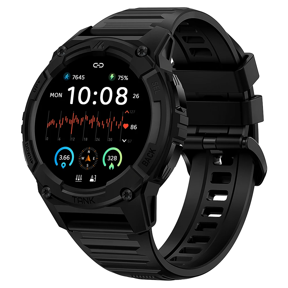 KOSPET TANK S2 GPS Smart Watch Women AMOLED Compass Altimeter IP69K