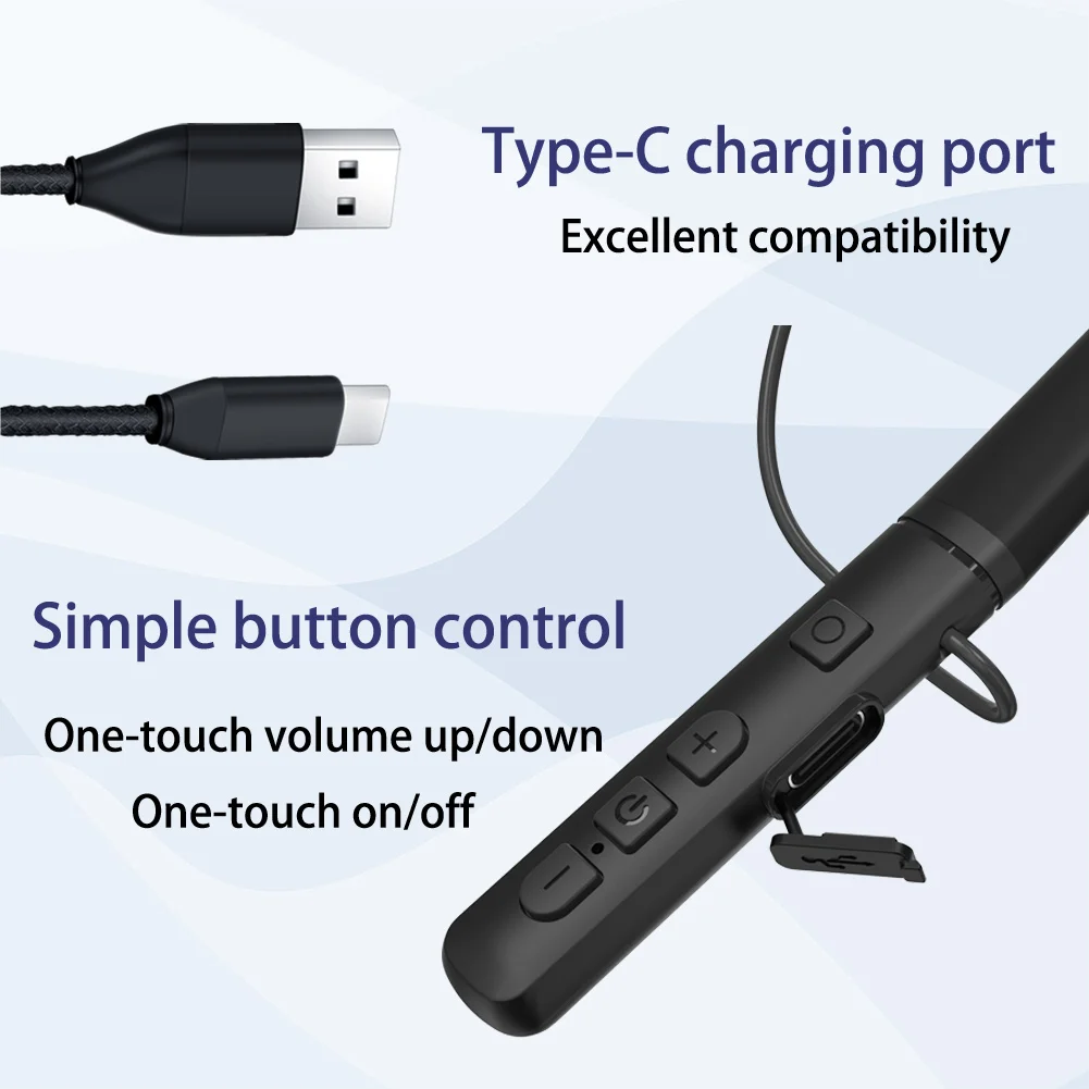 Digital Bluetooth Audio Telephone Hearing Aid Hearing Aid Neckband Aid for Hearing Loss Deafness Rechargeable 6