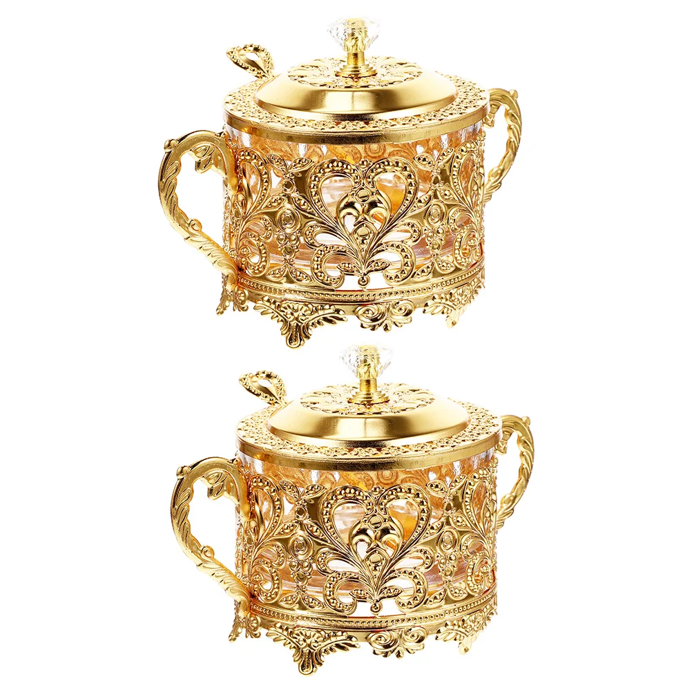 

2pcs Condiment Jar with Kitchen Seasoning Storage Jar Kitchen Condiment Container Jar