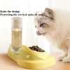 Women's Solid Ceramic Pet Bowl Set Non-Slip Twin Bowl Feeder with Anti-Tip Base & Wide Rim Heavy Duty Cat Dog Food Water Dishes 3