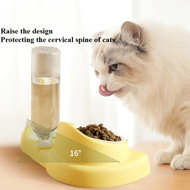 Women's Solid Ceramic Pet Bowl Set Non-Slip Twin Bowl Feeder with Anti-Tip Base & Wide Rim Heavy Duty Cat Dog Food Water Dishes 3